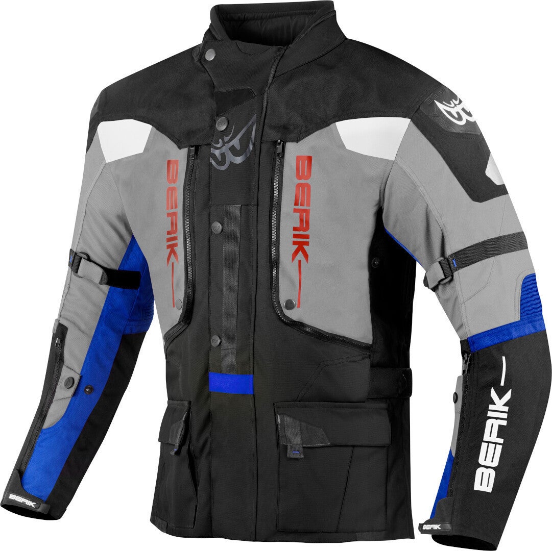 Berik Dakota waterproof 3in1 Motorcycle Textile Jacket black/grey/blue 54 Figure 1