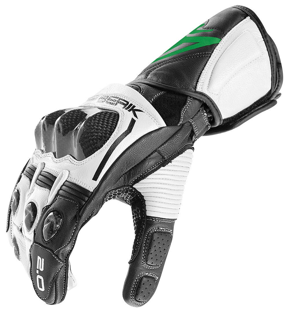 Berik 2.0 ST Motorcykelhandsker sort/grøn L Figur 3