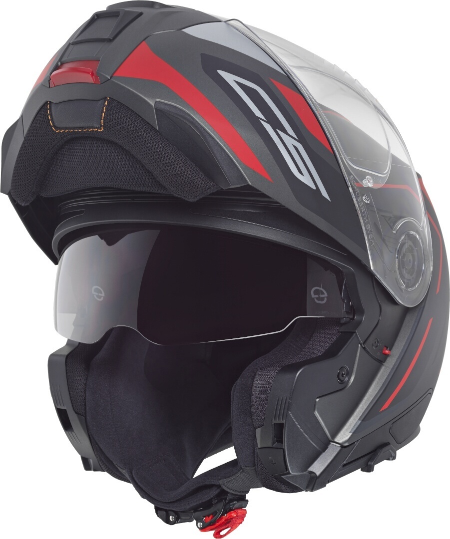 Schuberth C5 Omega Helm anthrazit matt/schwarz/rot S (55) Abbildung 4