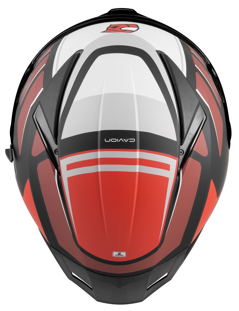 FC-Moto FF130SV Cavion Helmet black matt/red 2XL Figure 6