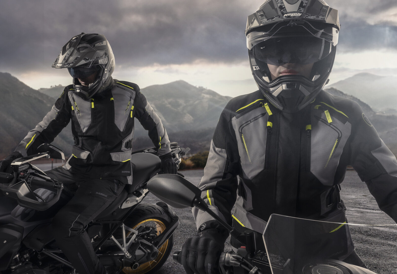Bering Vision waterproof Motorcycle Textile Jacket black/grey M Figure 3