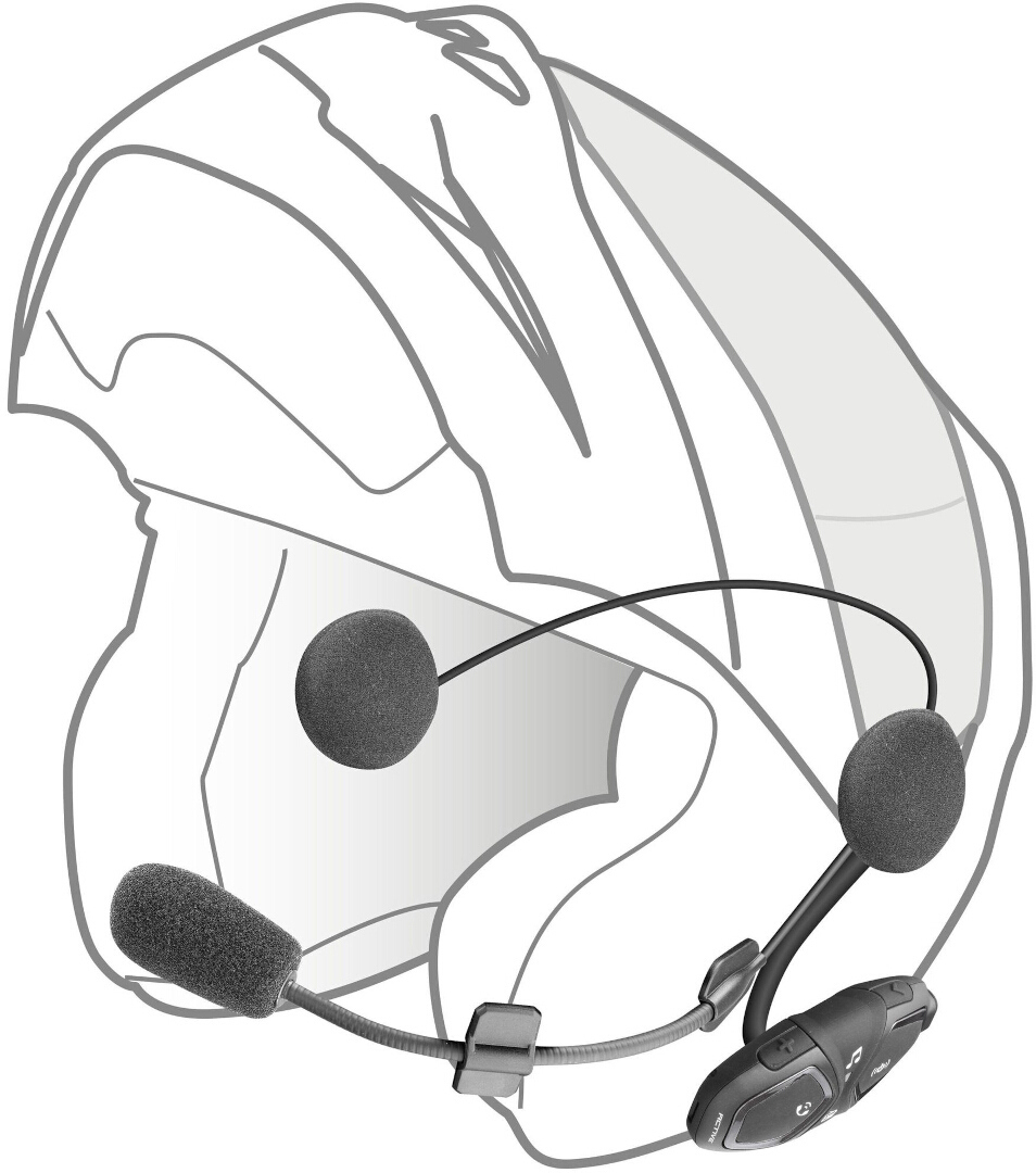 Interphone Active Bluetooth Sistem de comunicații cu un singur pachet Figura 6