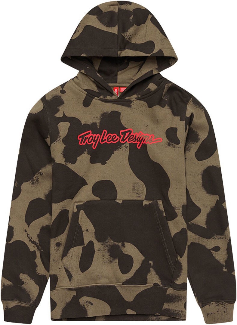 Troy_lee_designs Unisex Kids Green/Camouflage Troy Lee Designs Signature Kids Hoodie