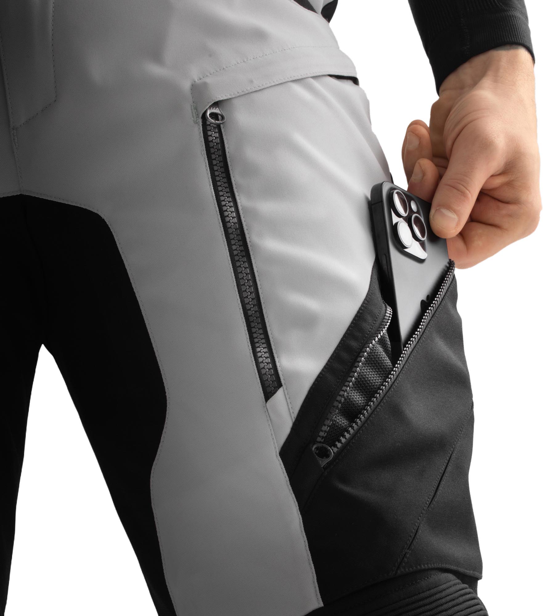 Rebelhorn Hardy 3.0 wasserdichte Motorrad Textilhose schwarz/grau M Abbildung 6