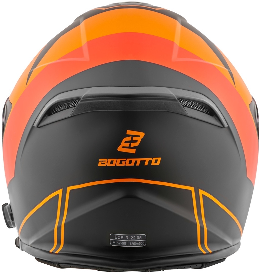 Bogotto V586 Detri BT Bluetooth Jet hjälm svart/orange S Figur 4