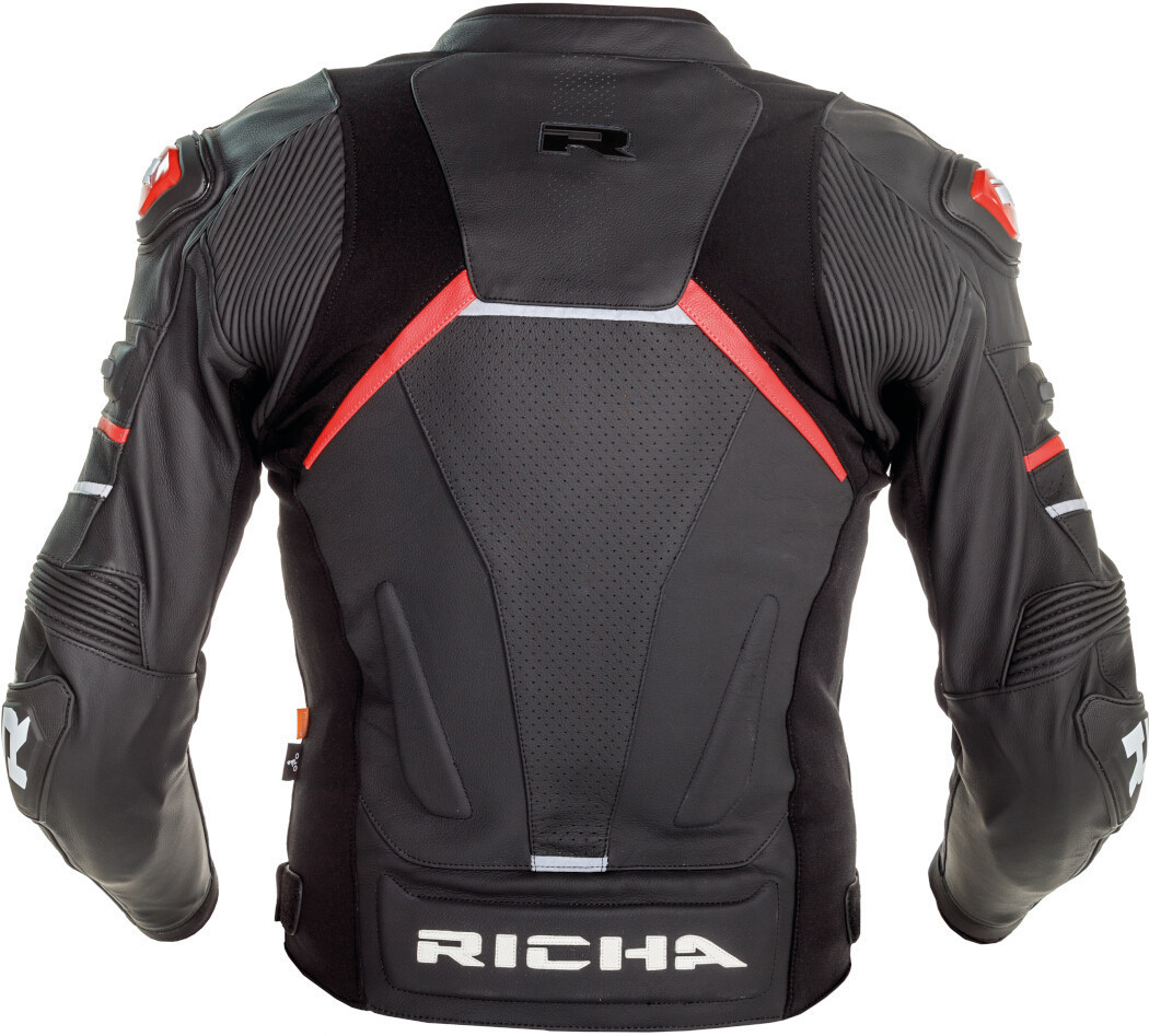 Richa Mugello 2 perforated Motorcycle Leather Jacket black/red 54 Figure 2