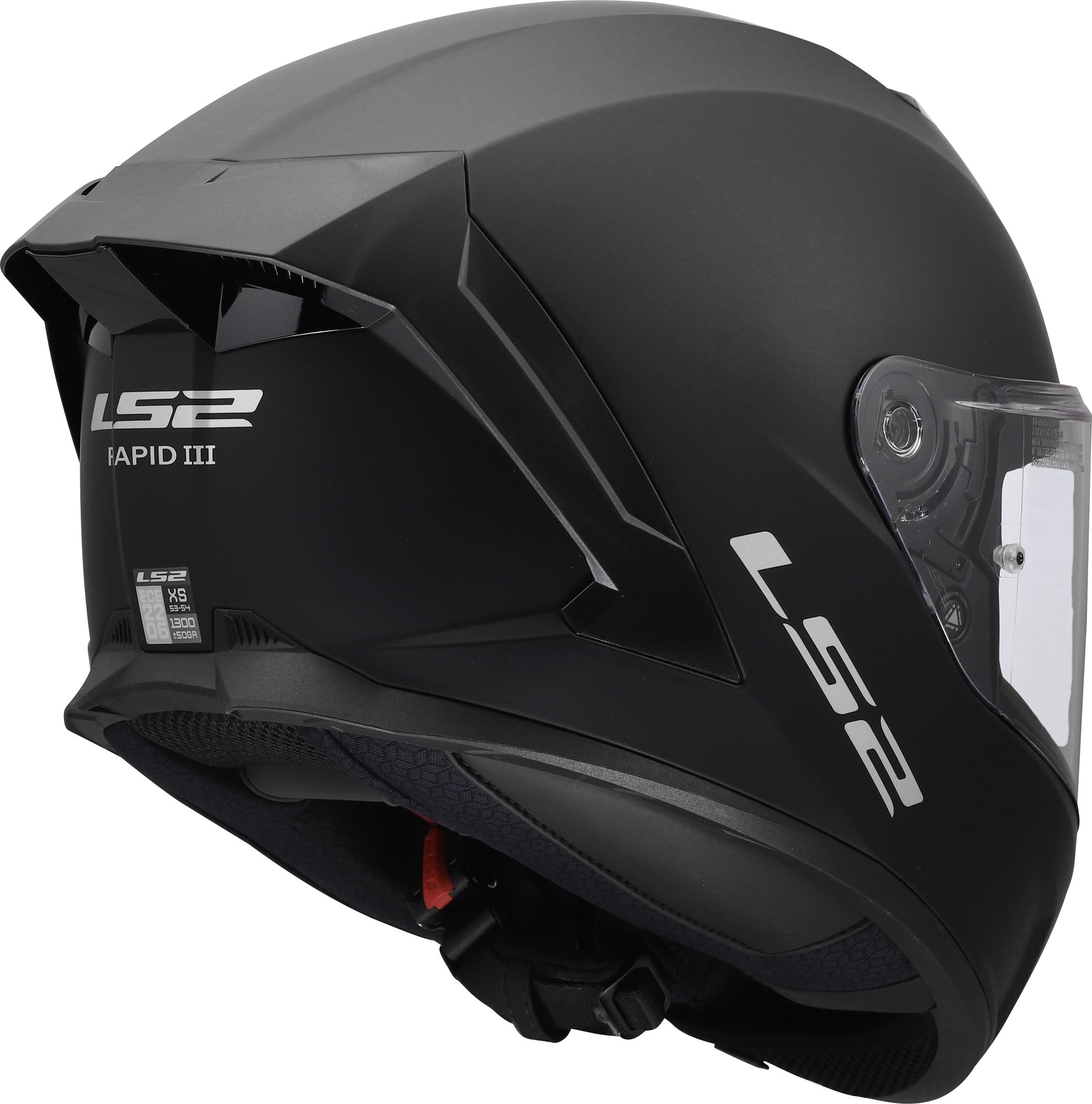 LS2 FF820 Rapid III Helm Black Matt M (57/58) Figuur 5