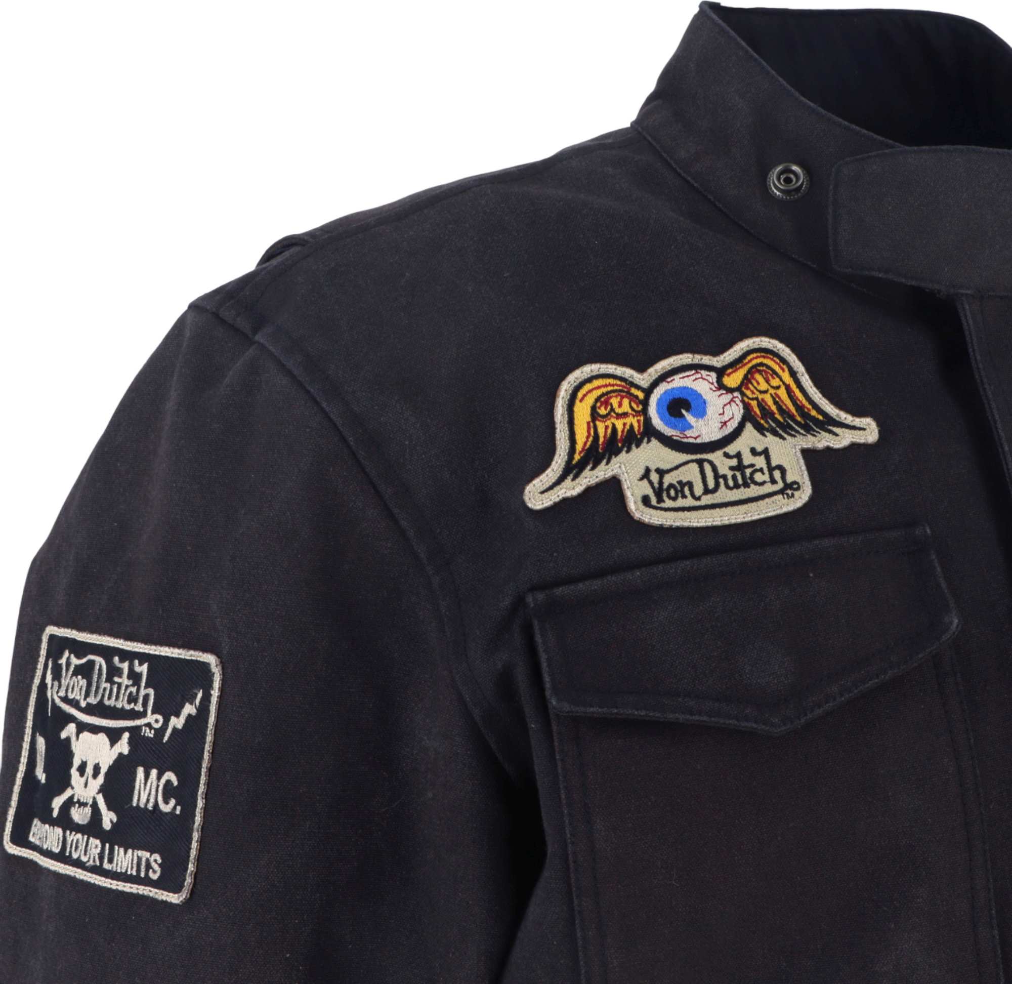 Von Dutch X Helstons Warrior Мотоциклетно текстилно яке черно L Фигура 5