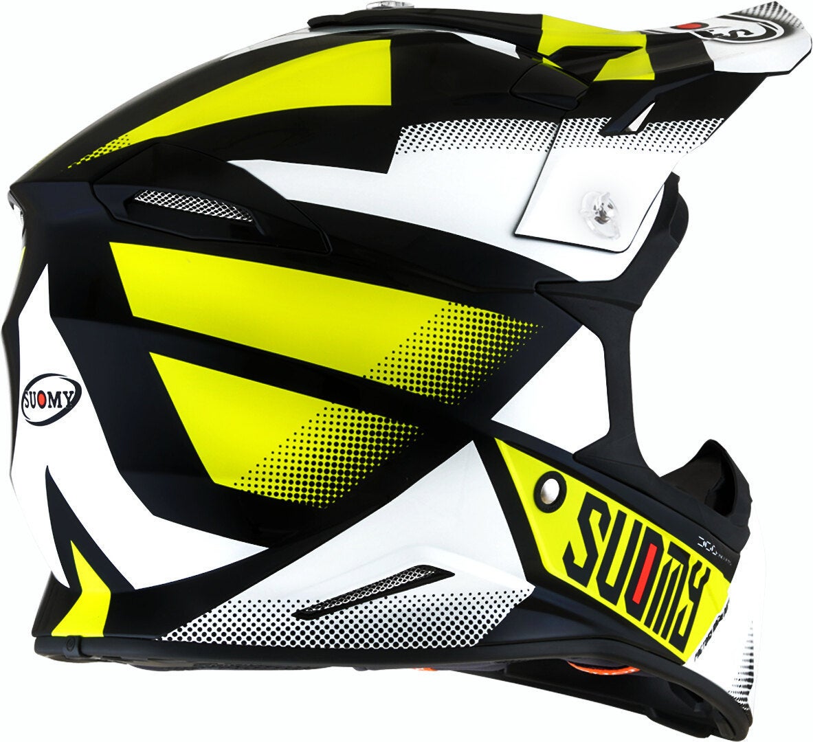 Suomy X-Wing Grip Motocross Helm schwarz/weiß/gelb S Abbildung 3