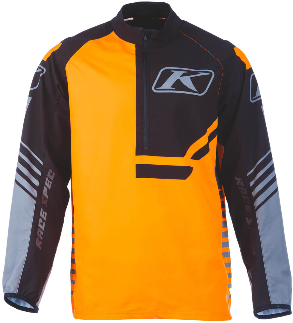 Klim Revolt 1/4 Zip Pullover black/orange M Figure 5