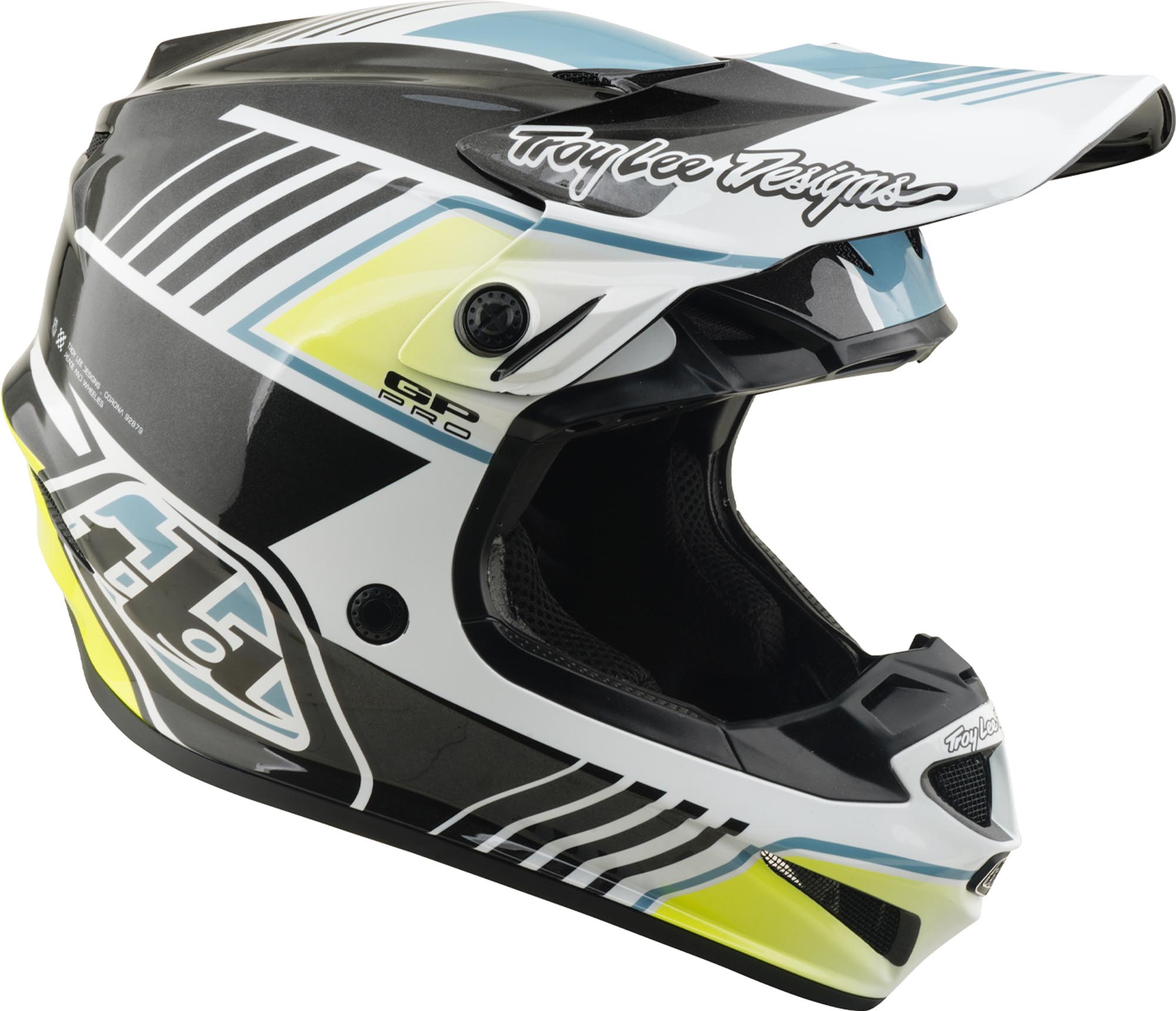 Troy Lee Designs GP Pro MIPS Segment Cască de motocross pentru tineret Gri/Alb Y/L (52/53) Figura 2