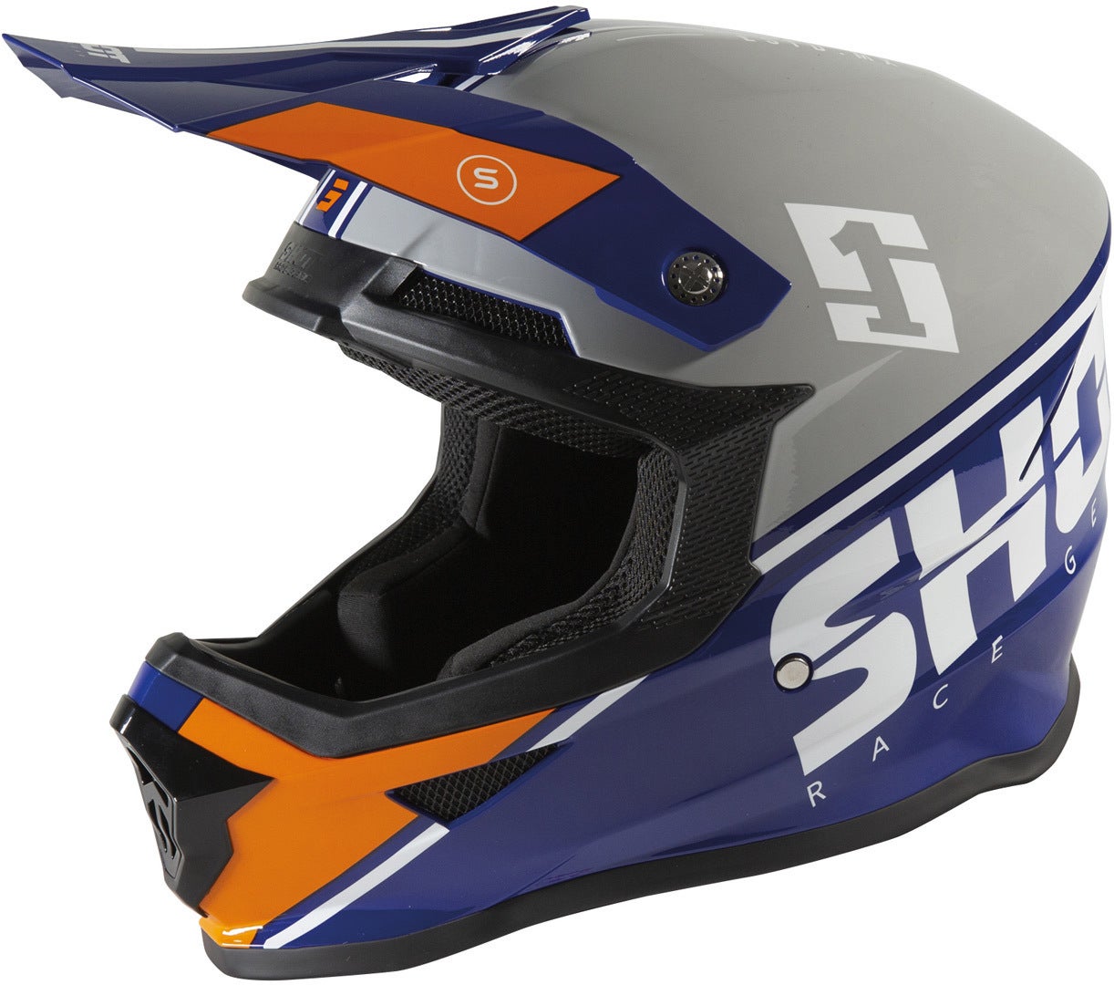 Shot Furious Spirit Motocross Helm grau/blau L (59/60) Abbildung 1