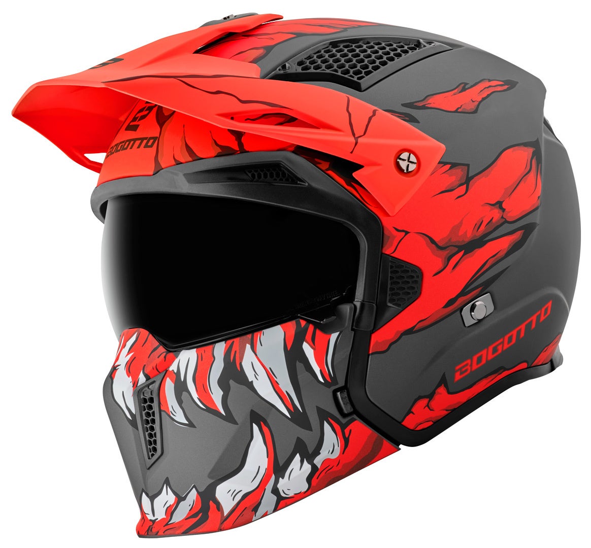 Bogotto Radic Skulash Casco rosso/nero L Figura 2