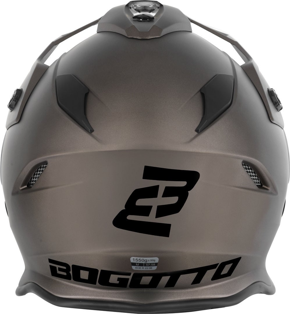 Bogotto H331 BT Bluetooth Casco Enduro Marrone opaco L Figura 8