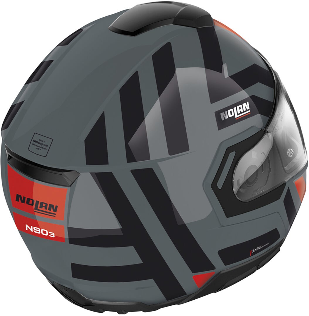 Nolan N90-3 Laneway N-Com Klapphelm grau/schwarz/rot XXL (63) Abbildung 4