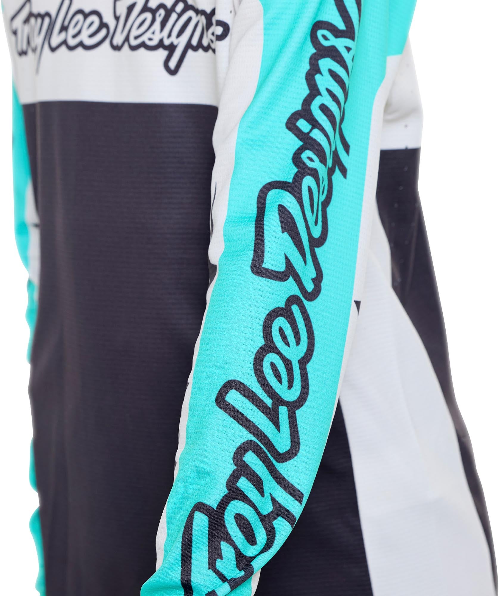 Side view of Troy Lee Designs Sprint Pro YO Moto Youth Bicycle Jersey