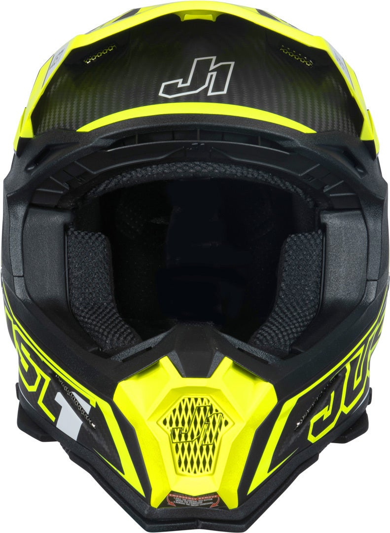 Just1 J22 Carbon Fluo 2.0 Casco da motocross giallo/nero L (59/60) Figura 3