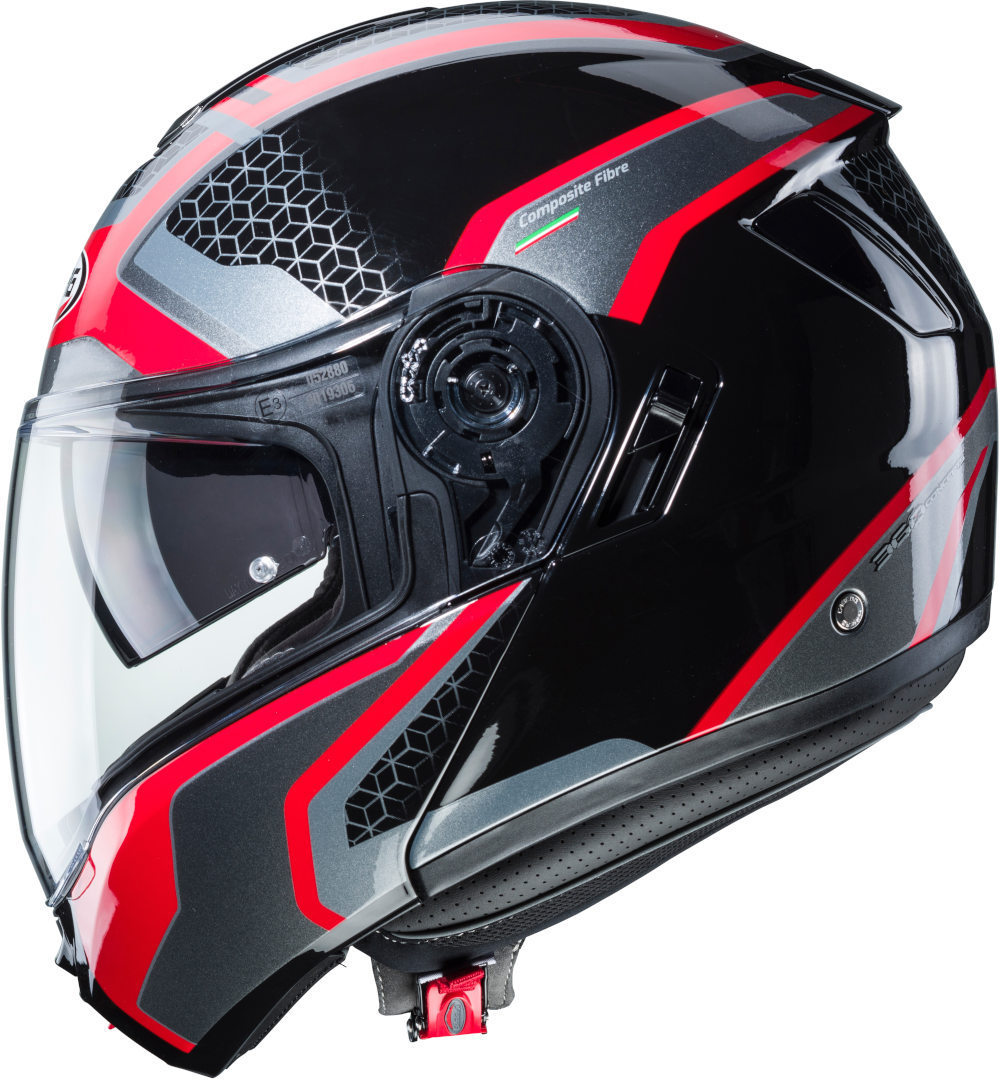 Caberg Levo Sonar Helmet black/red M (57/58) Figure 3