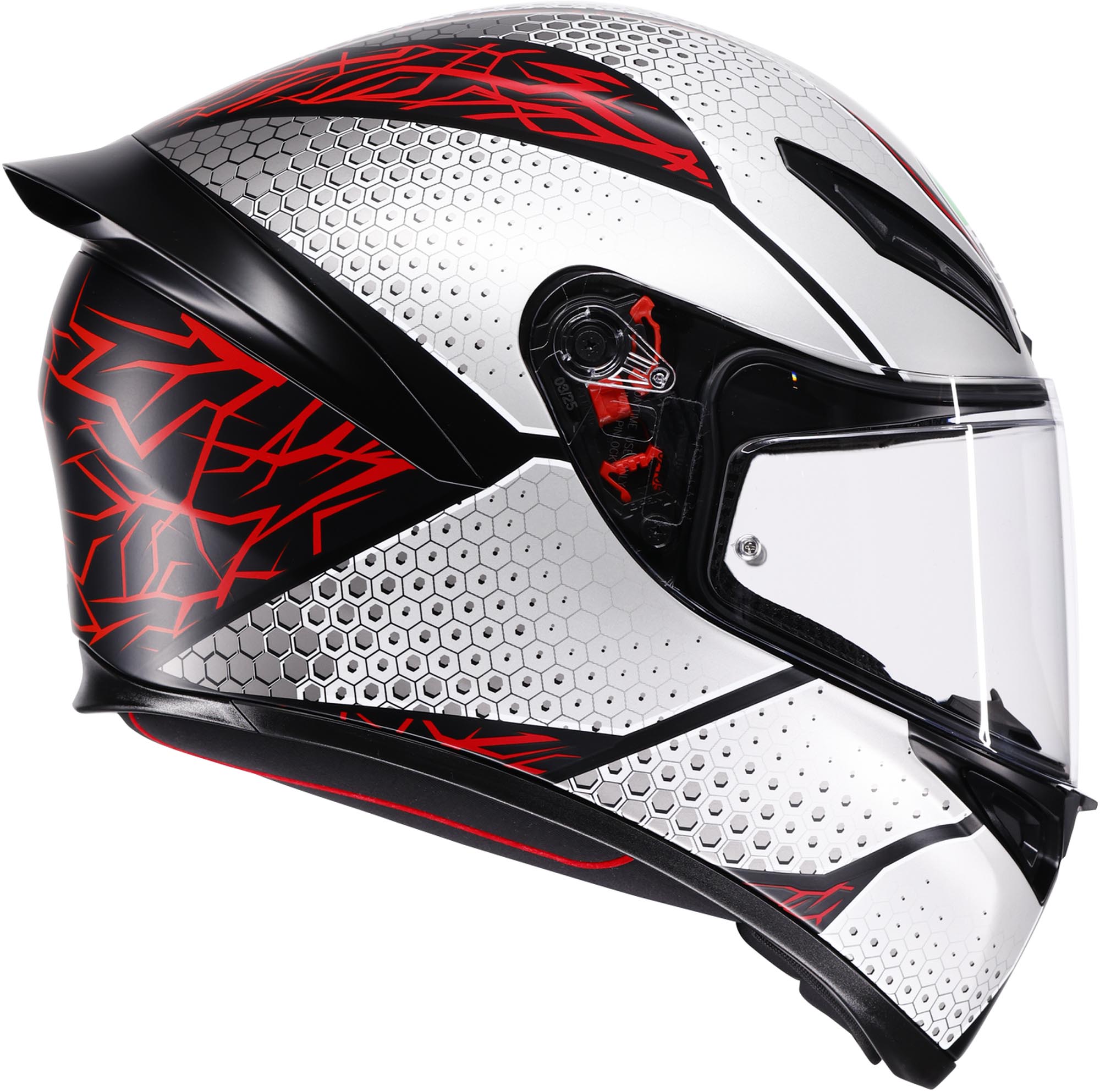 AGV K1 S Speedarmor Casque Noir/Gris/Rouge M (57/58) Figure 3