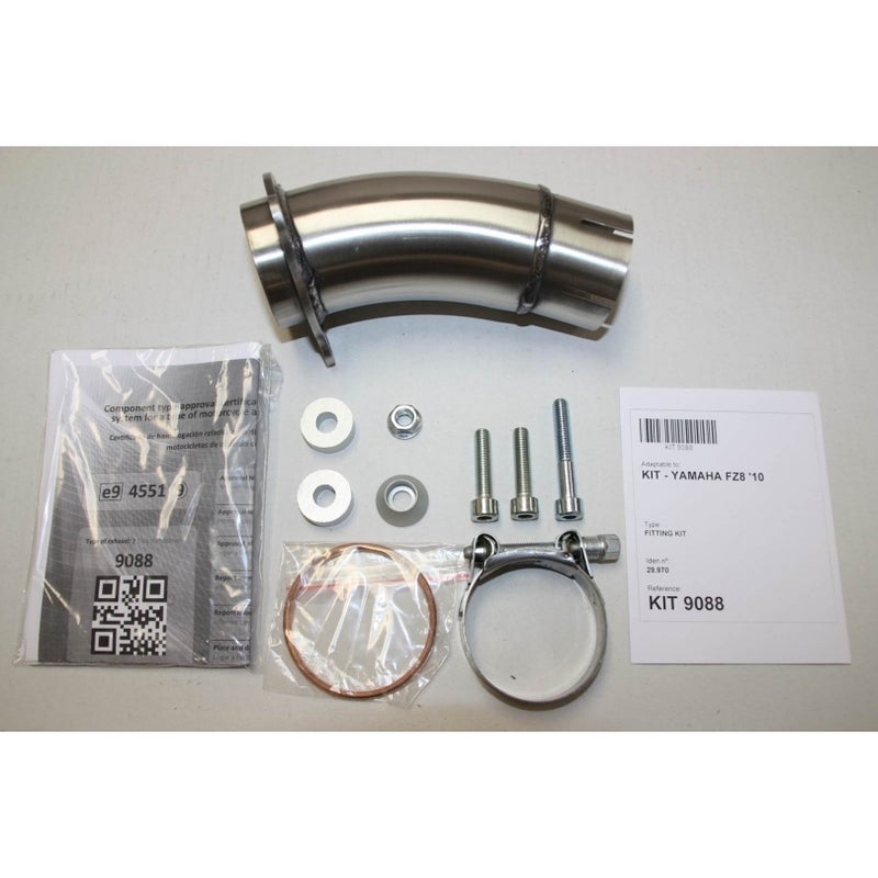 IXIL Hexoval Xtrem Silenciador Aço Inox / Alumínio Preto - Yamaha FZ-8 - OY9088VSE Figura 4