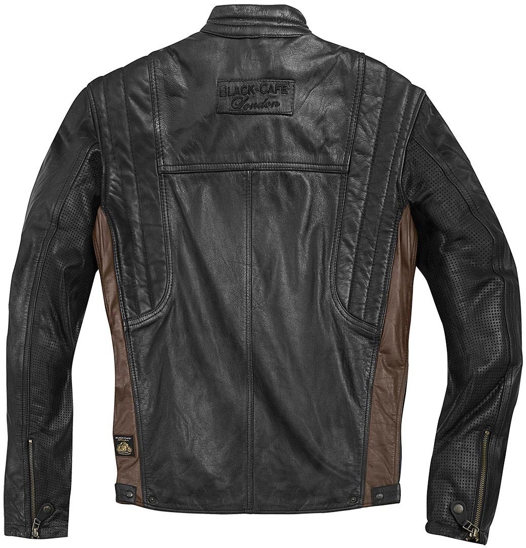 Black-Cafe London Vintage Motorcycle Leather Jacket black/brown 60 Figure 3