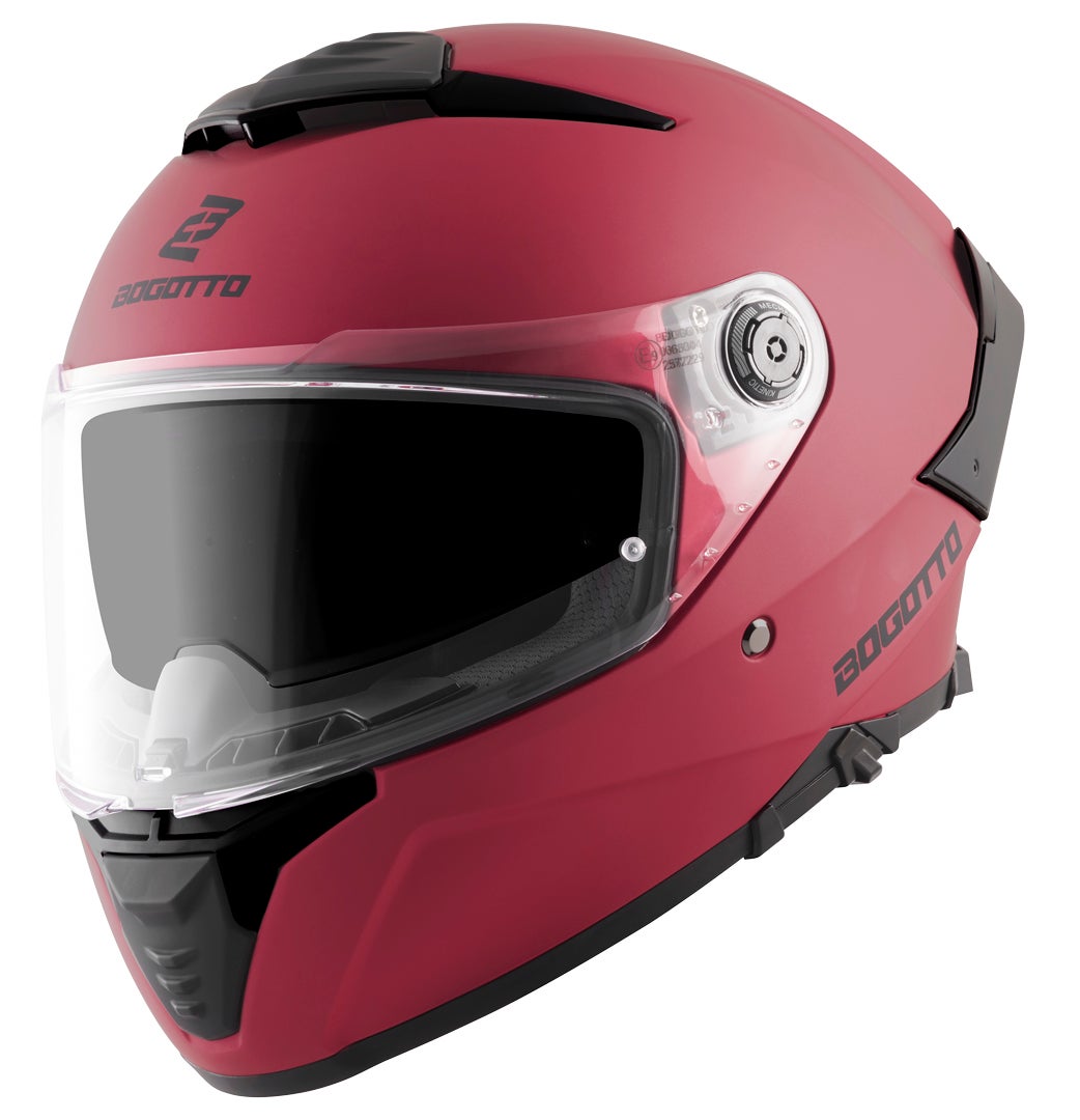 Bogotto Women's Red Matt Ff118 Helmet