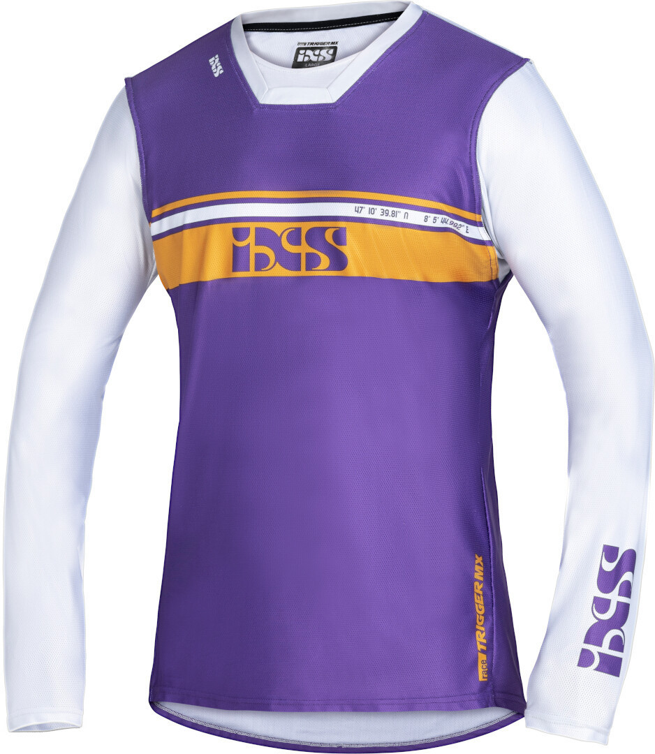 IXS Trigger 2.0 Maillot de motocross Violet/Blanc M Figure 1