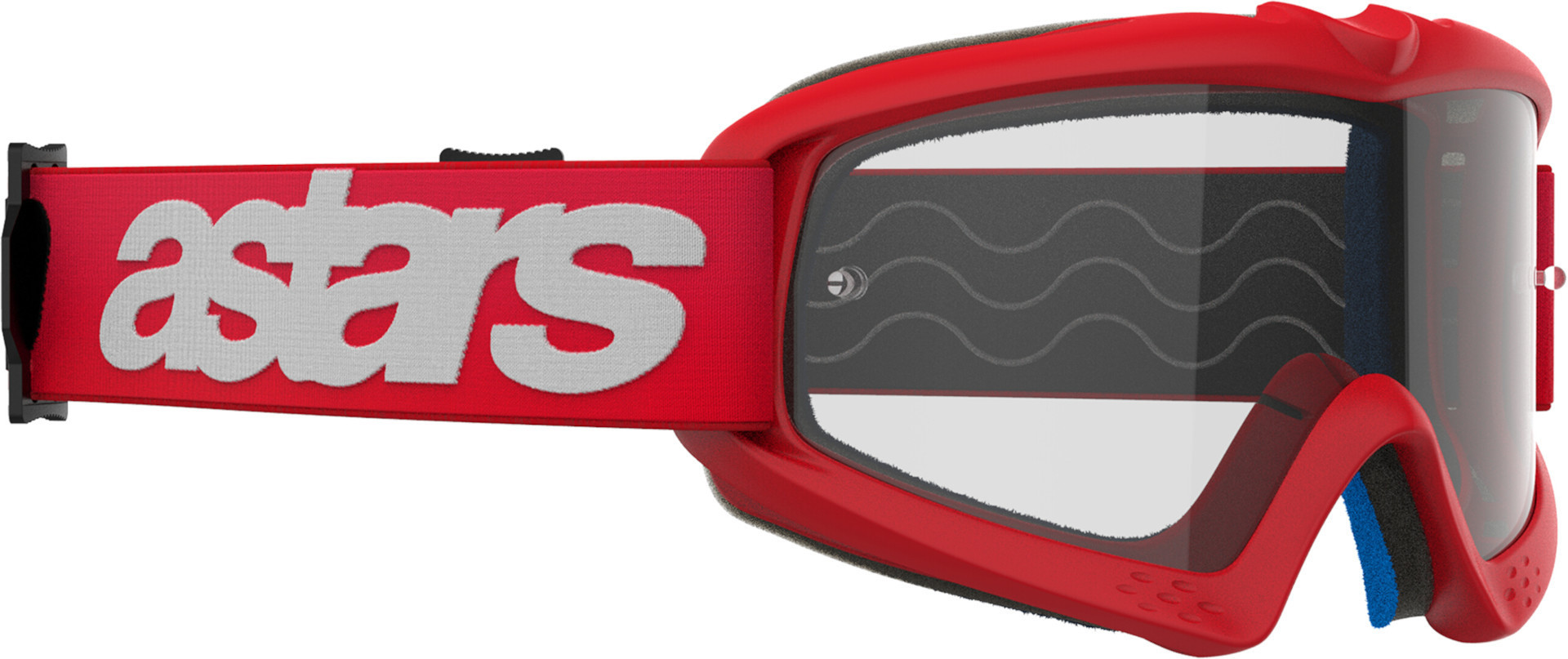 Alpinestars Vision Blaze Clear Ochelari de motocross pentru tineret Roșu/Alb Figura 2