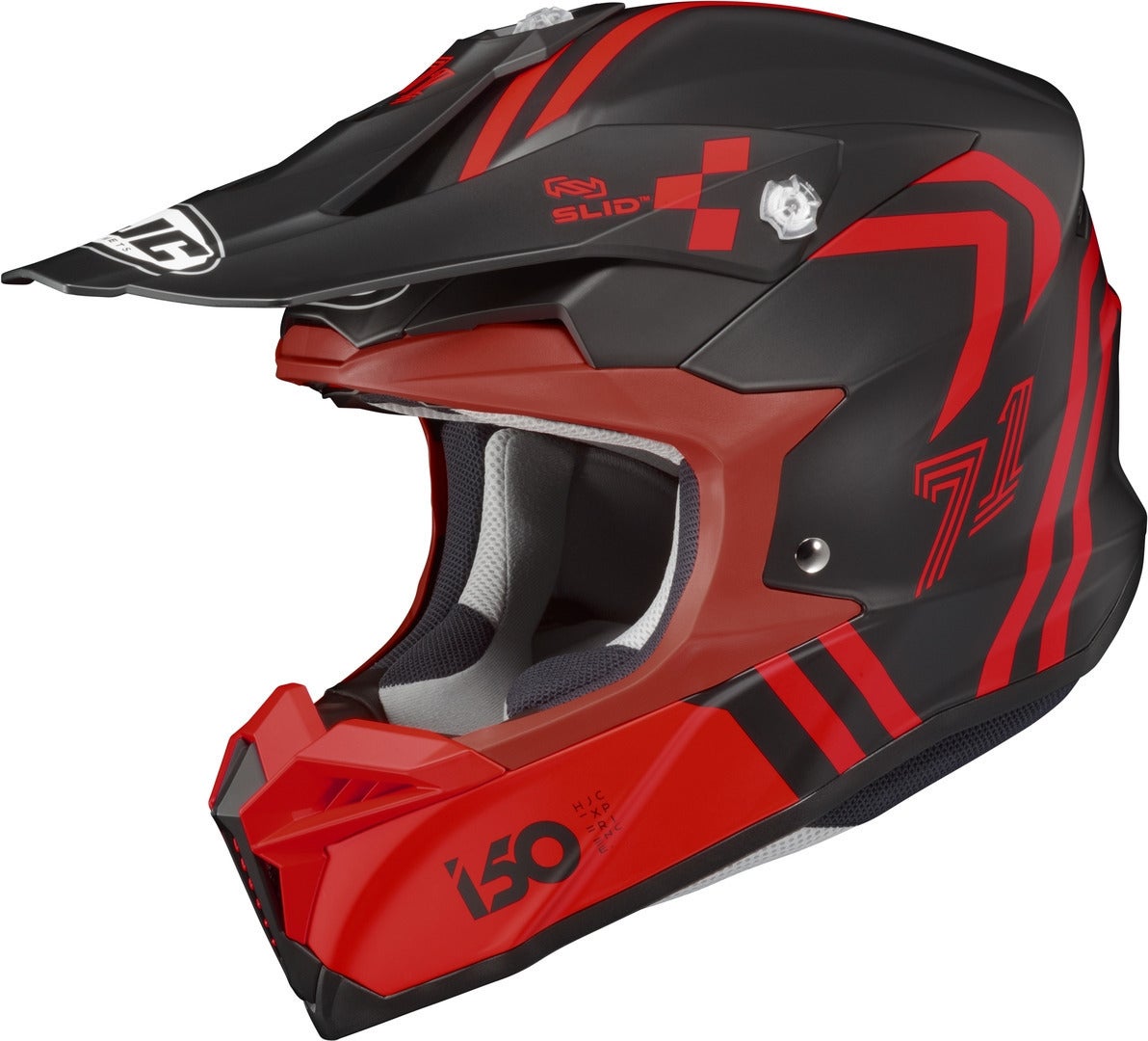 HJC i50 Hex Motorcross helm Zwart/Rood M (57/58) Figuur 1