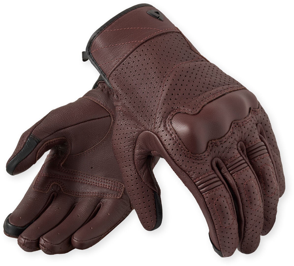 Revit New Heights perforierte Damen Motorrad Handschuhe burgunderrot M Abbildung 1