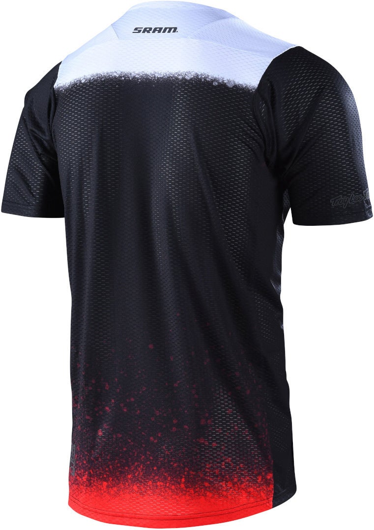 Troy Lee Designs Skyline Air SRAM Roost Shortsleeve Fiets Jersey zwart/wit/rood XXL Figuur 2