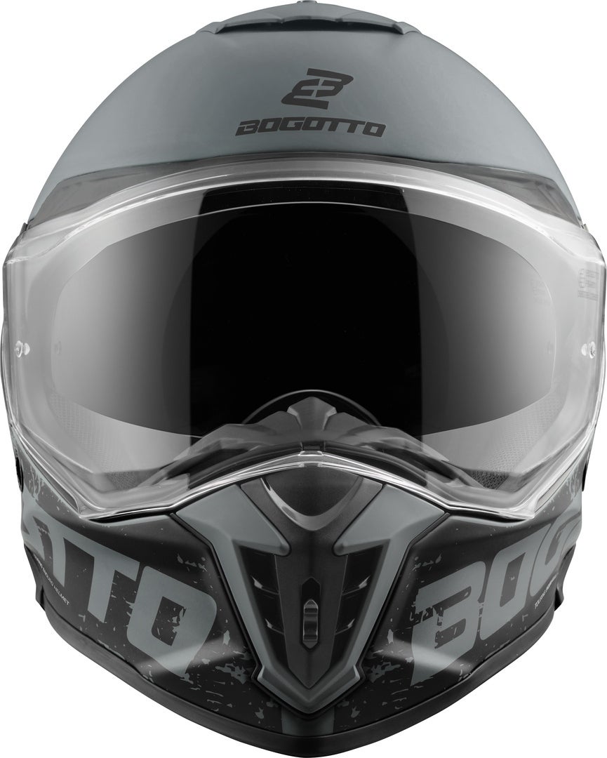 Side view of Bogotto FG-601 Duo Fiberglass Enduro Helmet