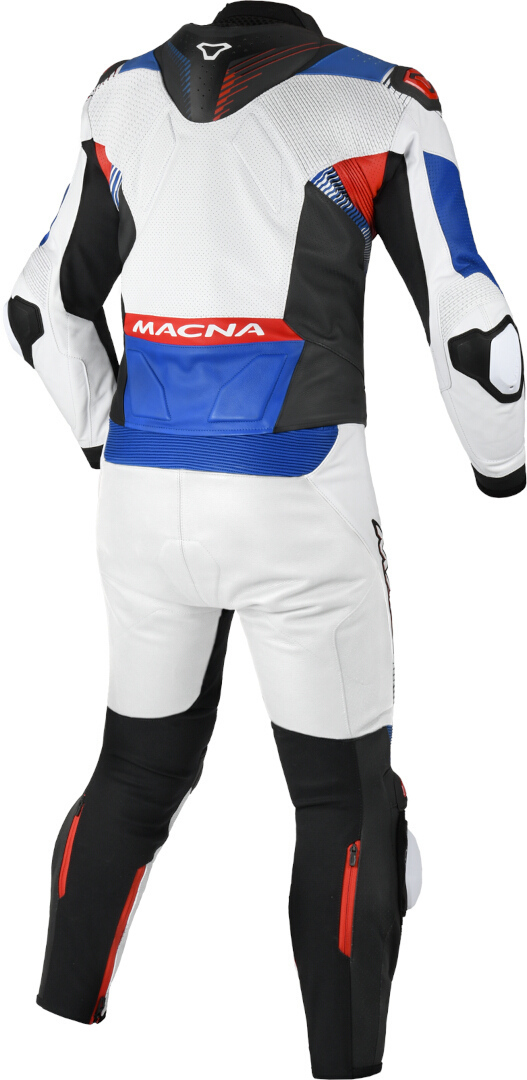 Macna Armadyl perforated Two Piece Motorcycle Leather Suit white/blue/red 52 Figure 2