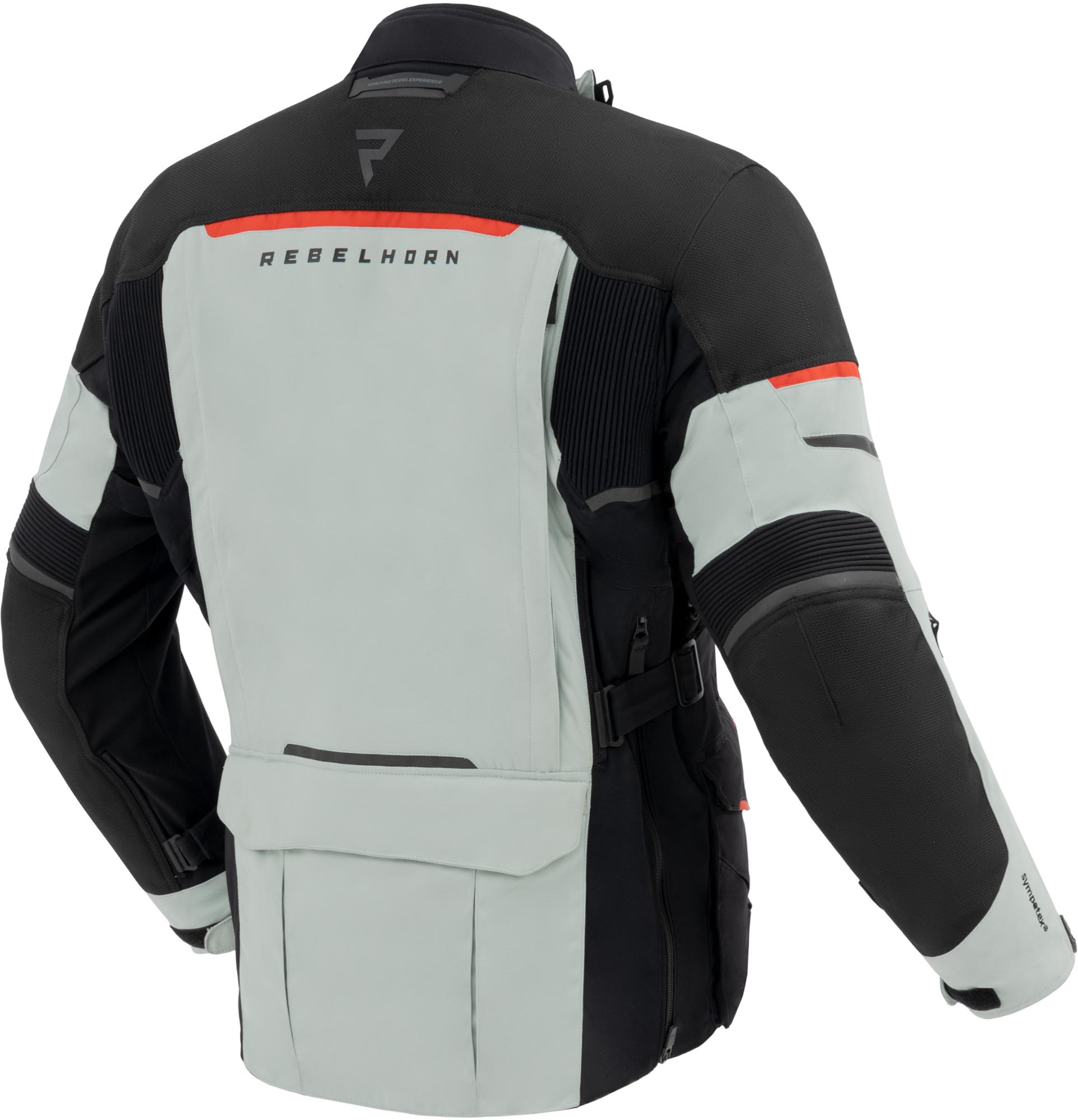 Rebelhorn Range waterproof Motorcycle Textile Jacket grey/black/red M Figure 2