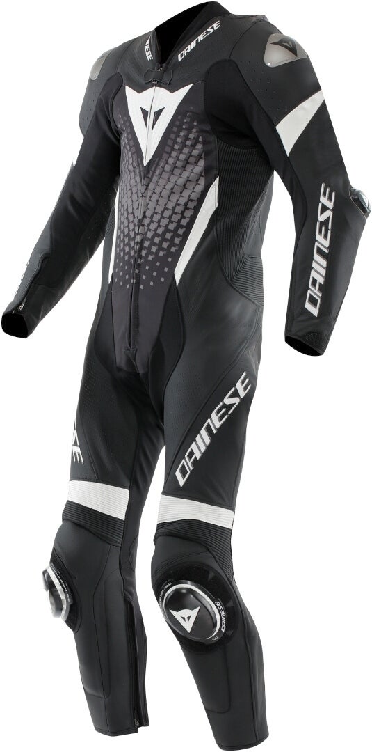 Dainese Laguna Seca 6 1- Piece Motorcycle Leather Suit black/white 64 Figure 1