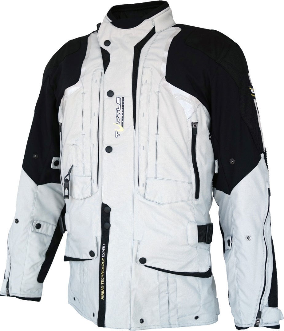 Helite Touring 2.0 Airbag Motorcycle Textile Jacket grey/black M Figure 1