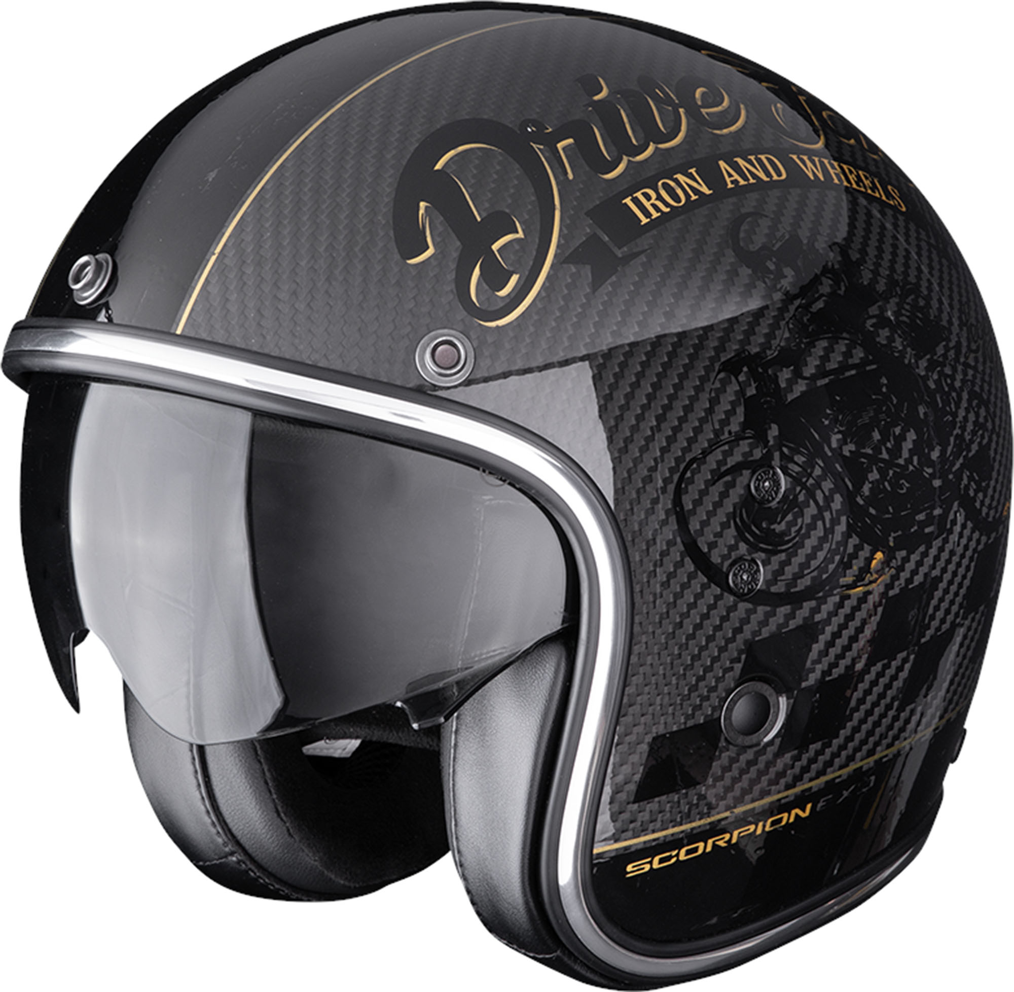 Scorpion Belfast Evo Carbon Zippy Casque ouvert