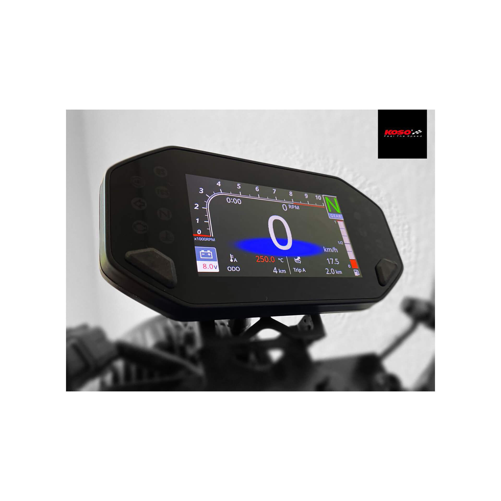 KOSO Digitales Multifunktions-Cockpit RX-4 für MT-07/09, XSR 700/900 Figura 3