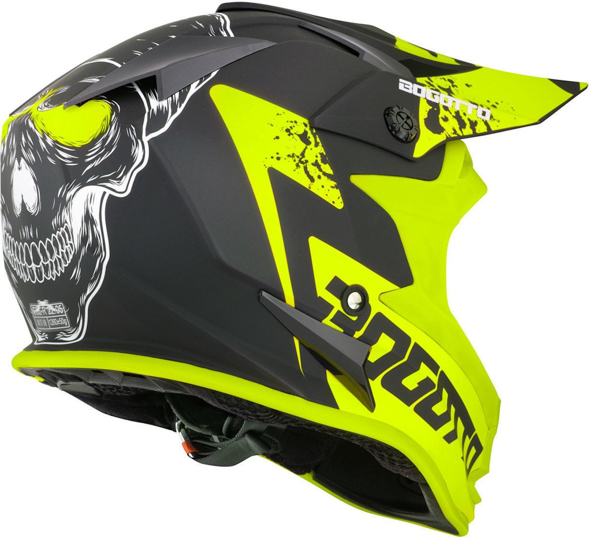 Bogotto V321 Soulcatcher Motocross Helm gelb/schwarz M Abbildung 2
