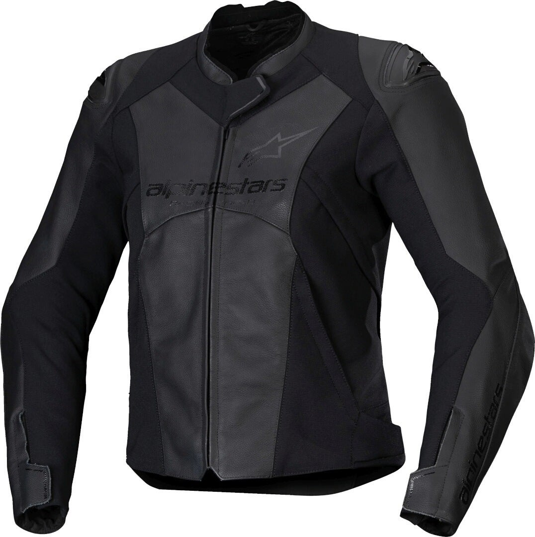 Alpinestars Stella Faster V3 Dame Motocykel Læder Jacke Sort 42 Figur 1