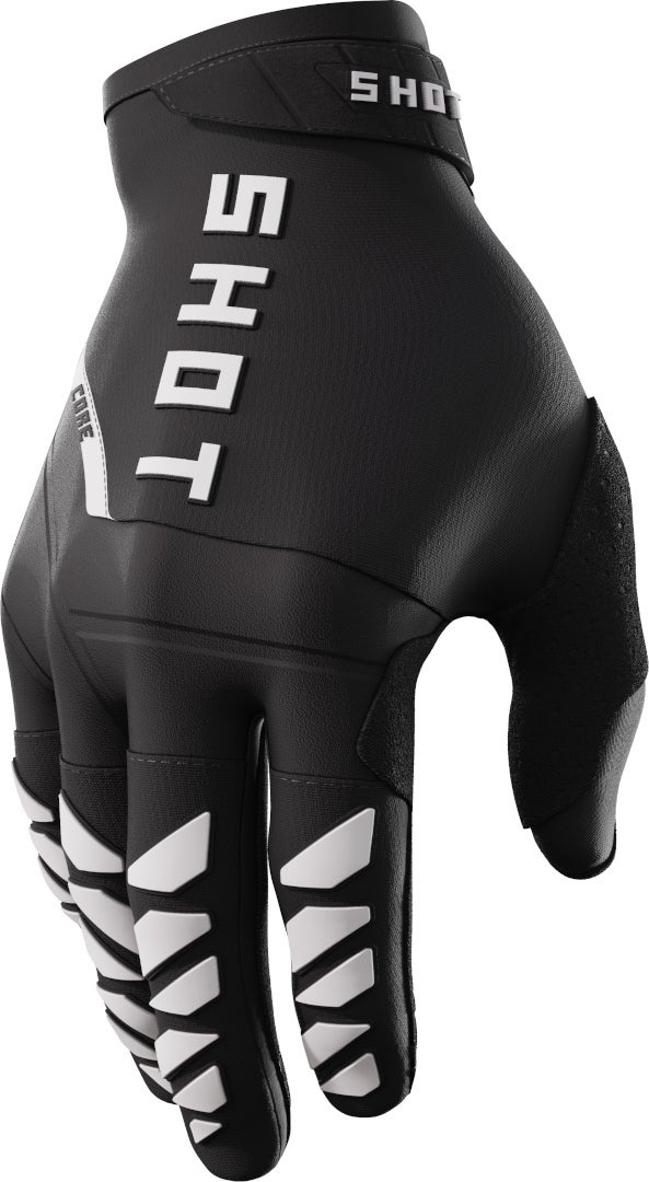 Shot Core Luvas de Motocross preto/branco 9 Figura 1
