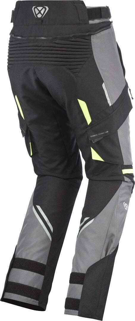 Ixon Midgard Waterproof Motorcycle Textile Pants black/grey/fluo-yellow M Figure 2
