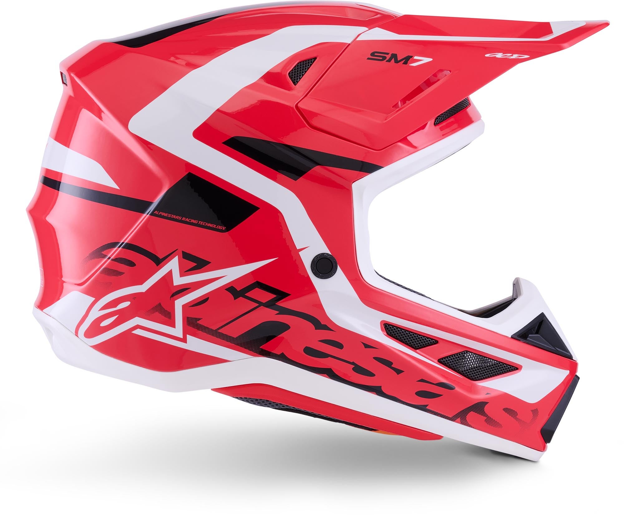Alpinestars S-M7 Deed Motocross Helm rot/schwarz M (57/58) Abbildung 5