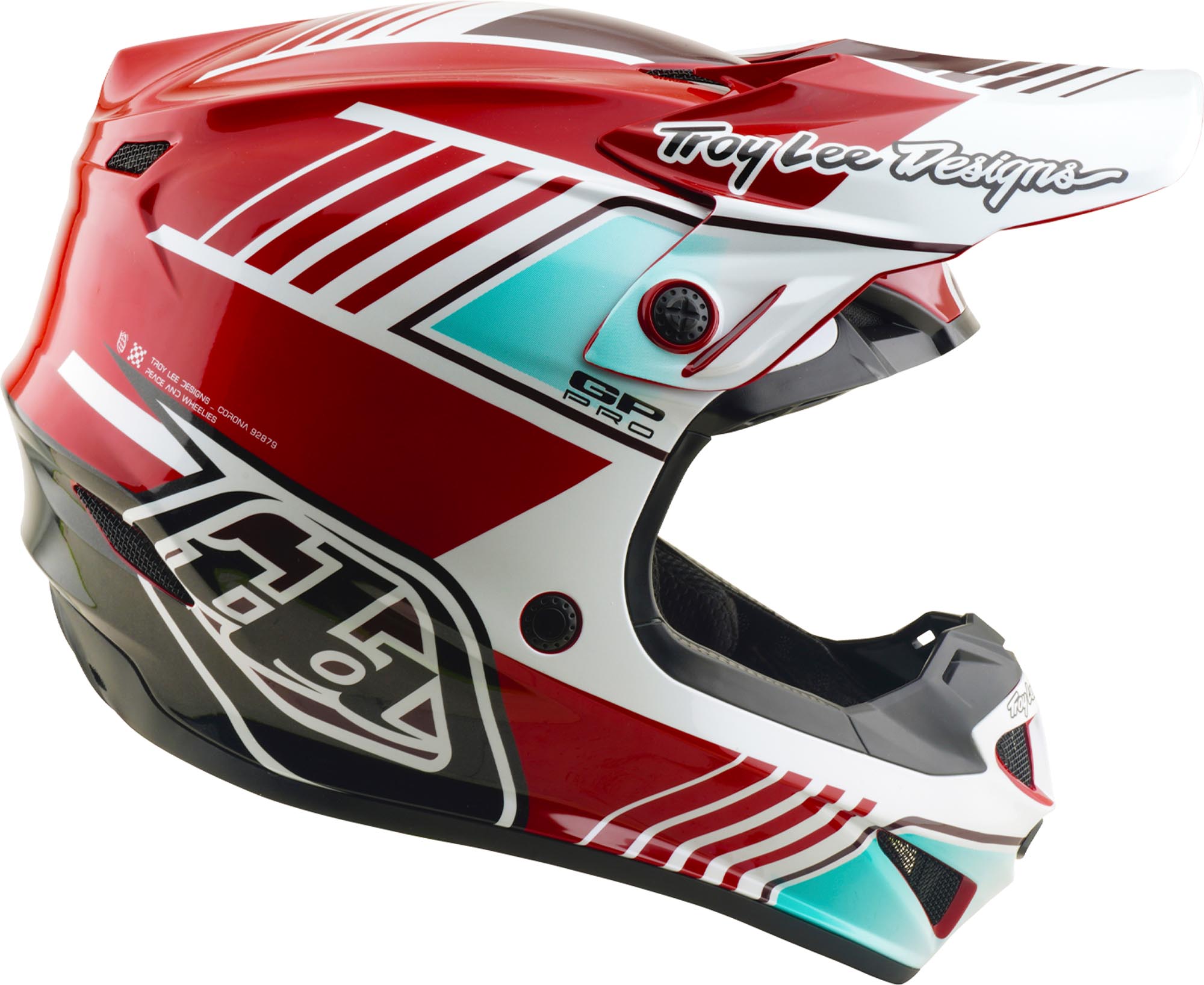 Troy Lee Designs GP Pro MIPS Segment Motocrosshelm rood/wit XL (60/61) Figuur 3