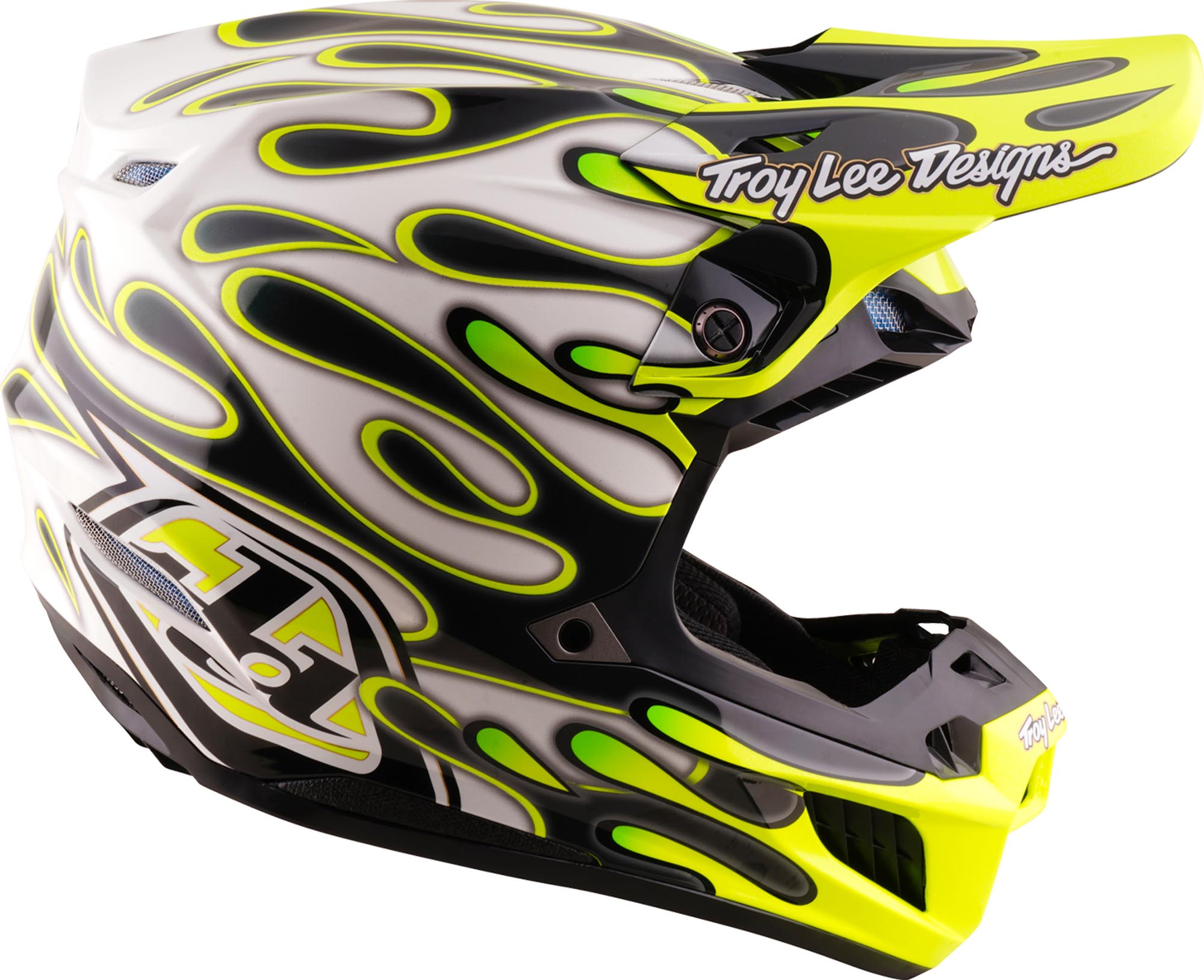 Troy Lee Designs SE5 Composite MIPS Overspray Neon Motocross Helm XS (53/54) Abbildung 3