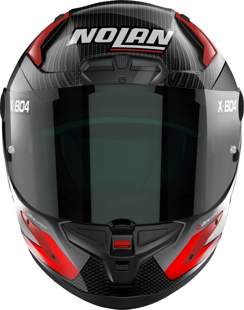Nolan X-804 RS Ultra Carbon Hot Lap Přilba černá/šedá/červená M (58) Obrázek 5
