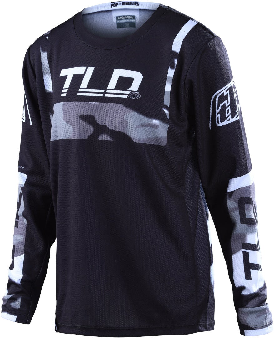 Troy Lee Designs GP Brazen Camo Jugend Motocross Jersey grau L Abbildung 1