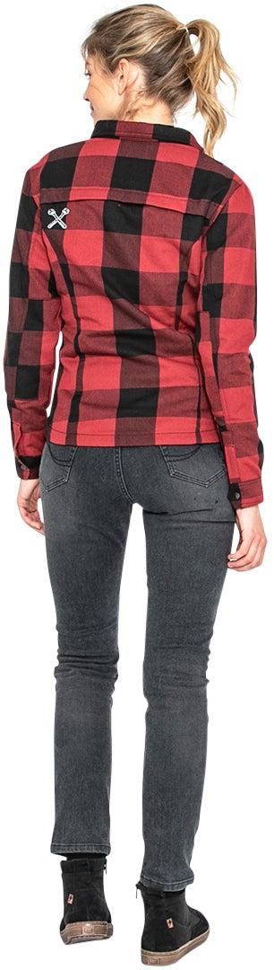 John Doe Motoshirt XTM Donna Moto Camicia nero/rosso M Figura 13