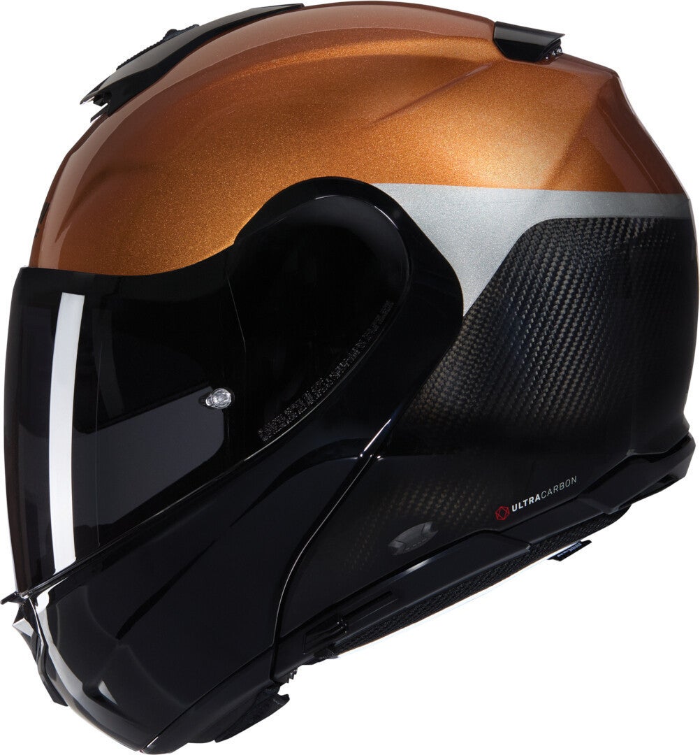 Nolan X-1005 Ultra Carbon Verniciatura Speciale N-Com Helm schwarz/ocker M (58) Abbildung 2