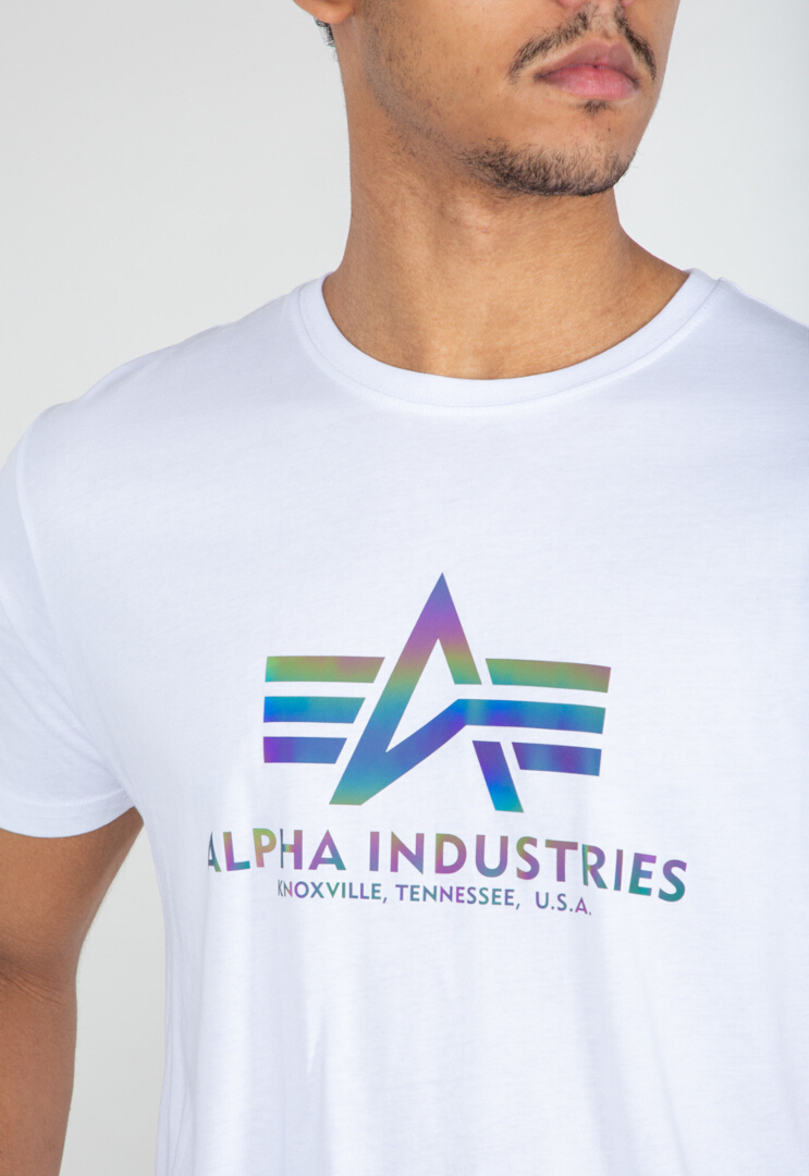Alpha Industries Basic Rainbow Ref. T-Shirt weiß 3XL Abbildung 3